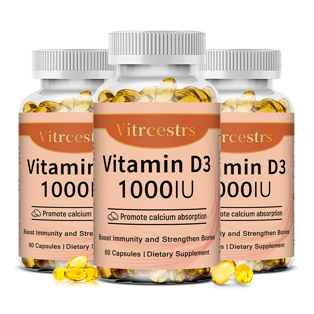Health Wellness Vitamins - 비타민 D3 1000 IU 캡슐, 뼈,