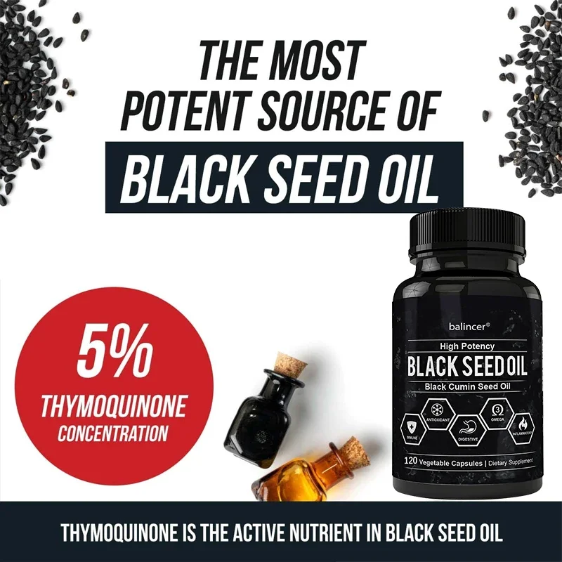 블랙 커민 씨 오일-면역, 심혈관, 모발, 피부, 소화 - Health Wellness Vitamins 리뷰 및 가격