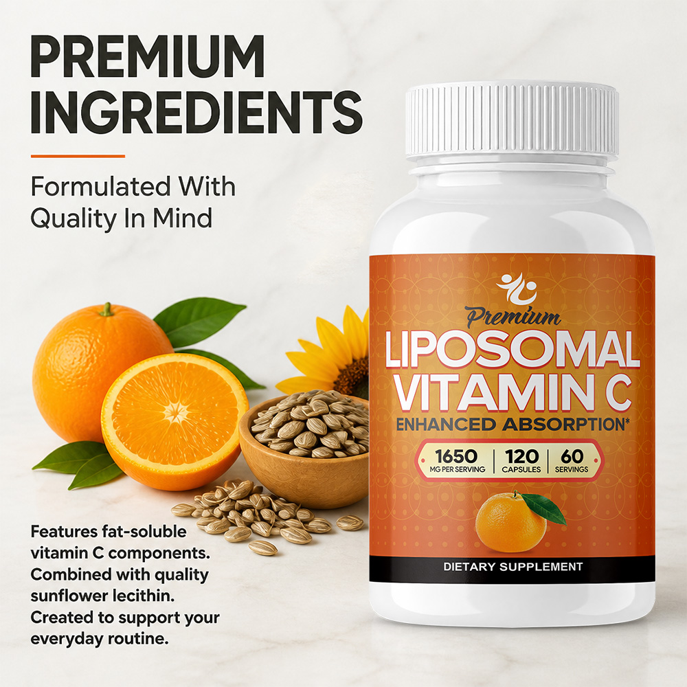 리포좀 비타민 C 캡슐 1650mg, 콜라겐 생성 촉진 - Health Wellness Vitamins 리뷰 및 가격