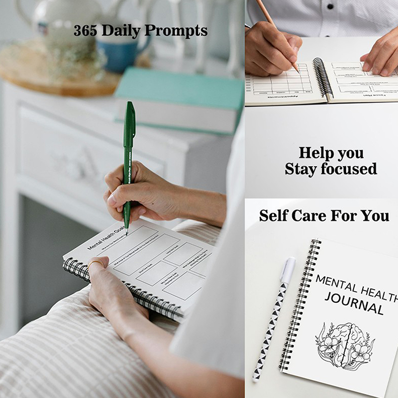 새로운 정신 건강 저널, 정신 건강 플래너, 웰니스 워 - Health Wellness Journal 리뷰 및 가격