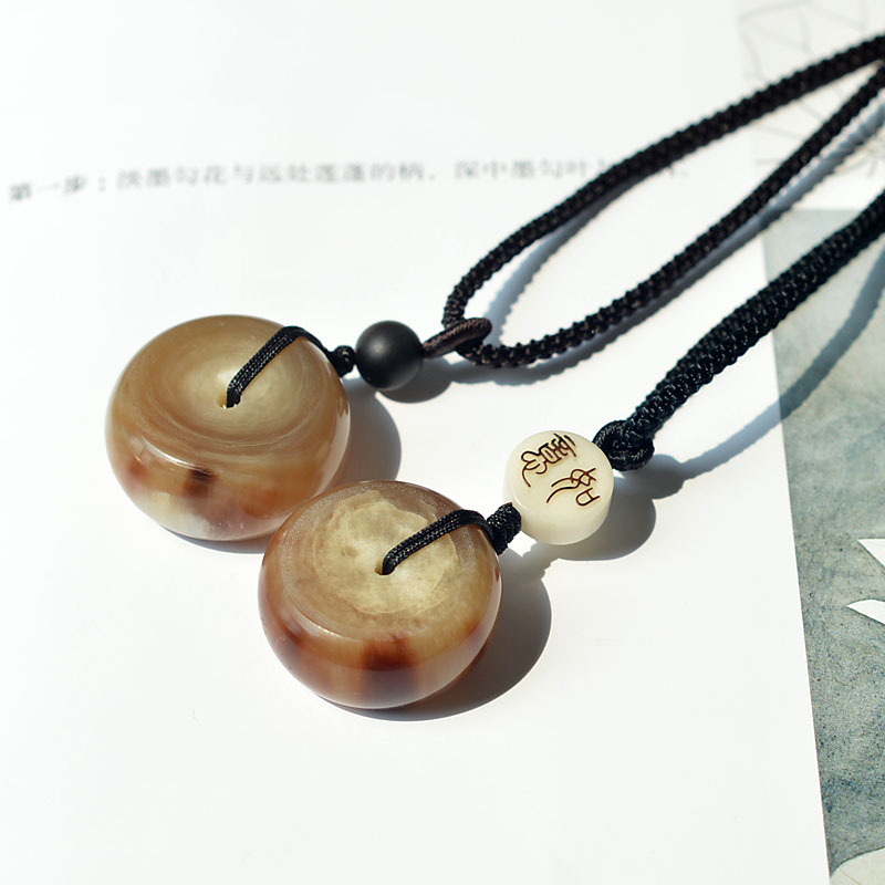 티베트산 천연 야크 뿔 평화 펜던트 (건강과 웰빙을 위 - Health Wellness Bracelet 리뷰 및 가격