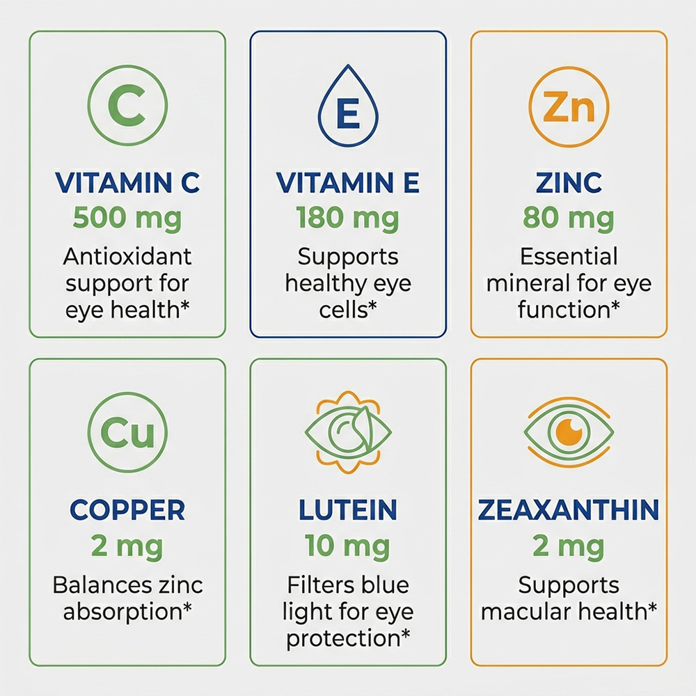 AREDS 2 아이 캡슐, 루테인 & 제아잔틴, 비타민 - Health Wellness Vitamins 리뷰 및 가격