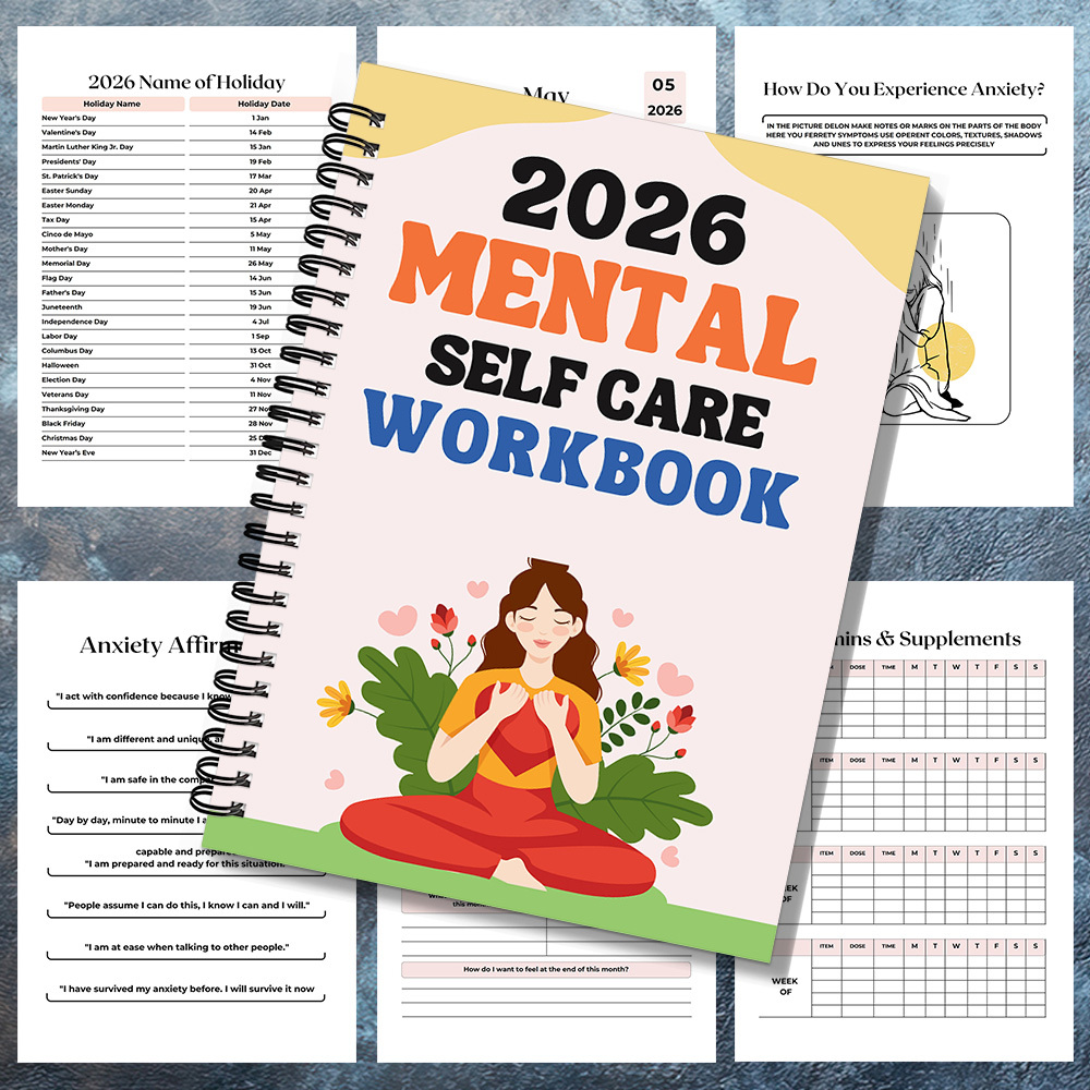 1PC 2026 마음챙김 정신 자기 관리 워크북: 웰니 - Health Wellness Journal 리뷰 및 가격