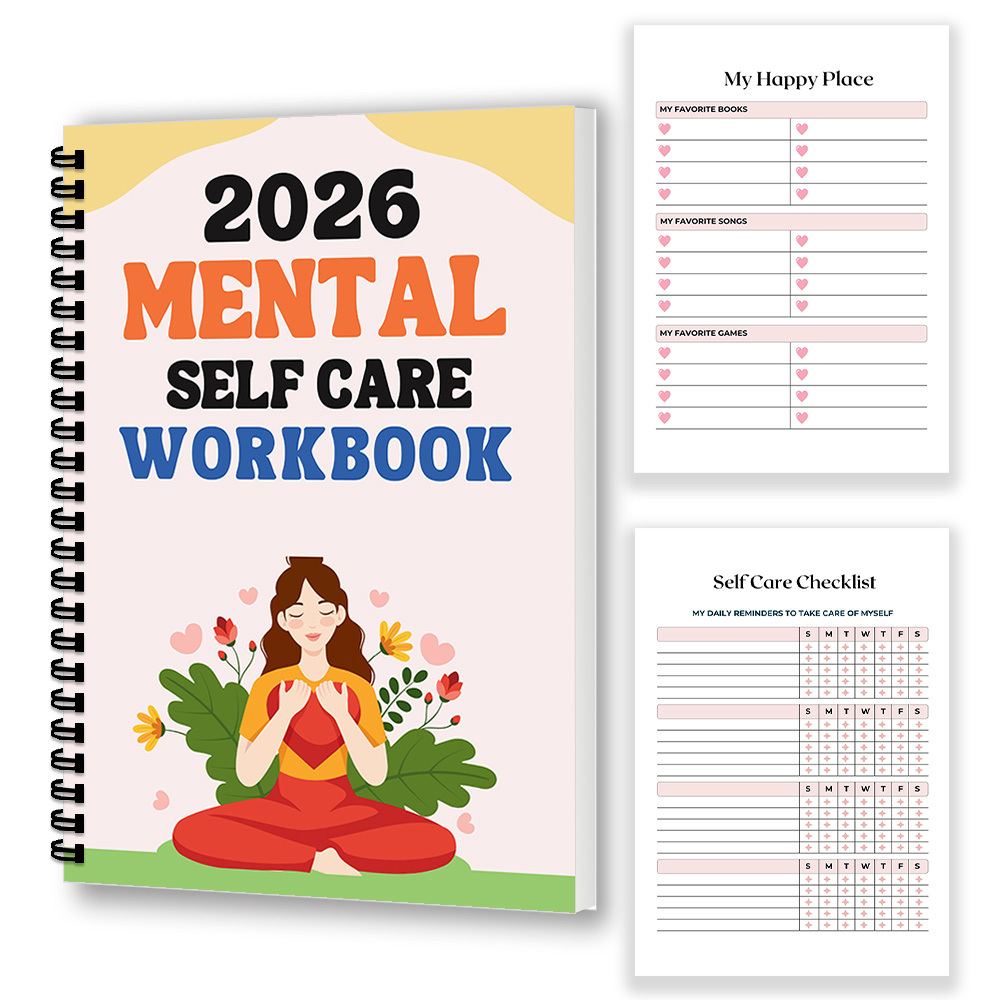 1PC 2026 마음챙김 정신 자기 관리 워크북: 웰니 - Health Wellness Journal 리뷰 및 가격